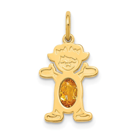 Birthstone Girl Charms