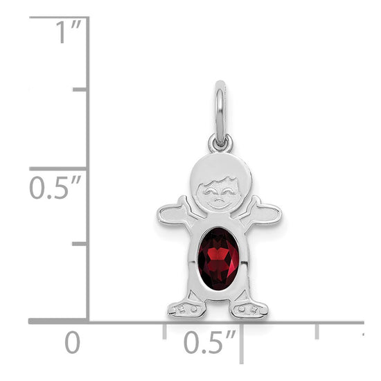 Birthstone Boy Charms