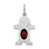 Birthstone Boy Charms