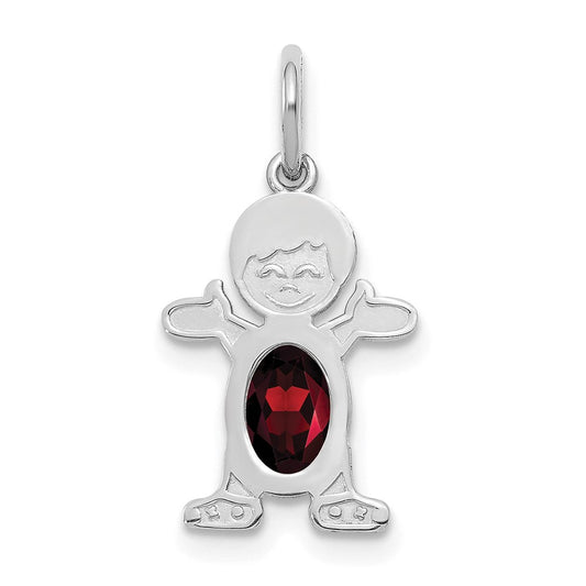 Birthstone Boy Charms