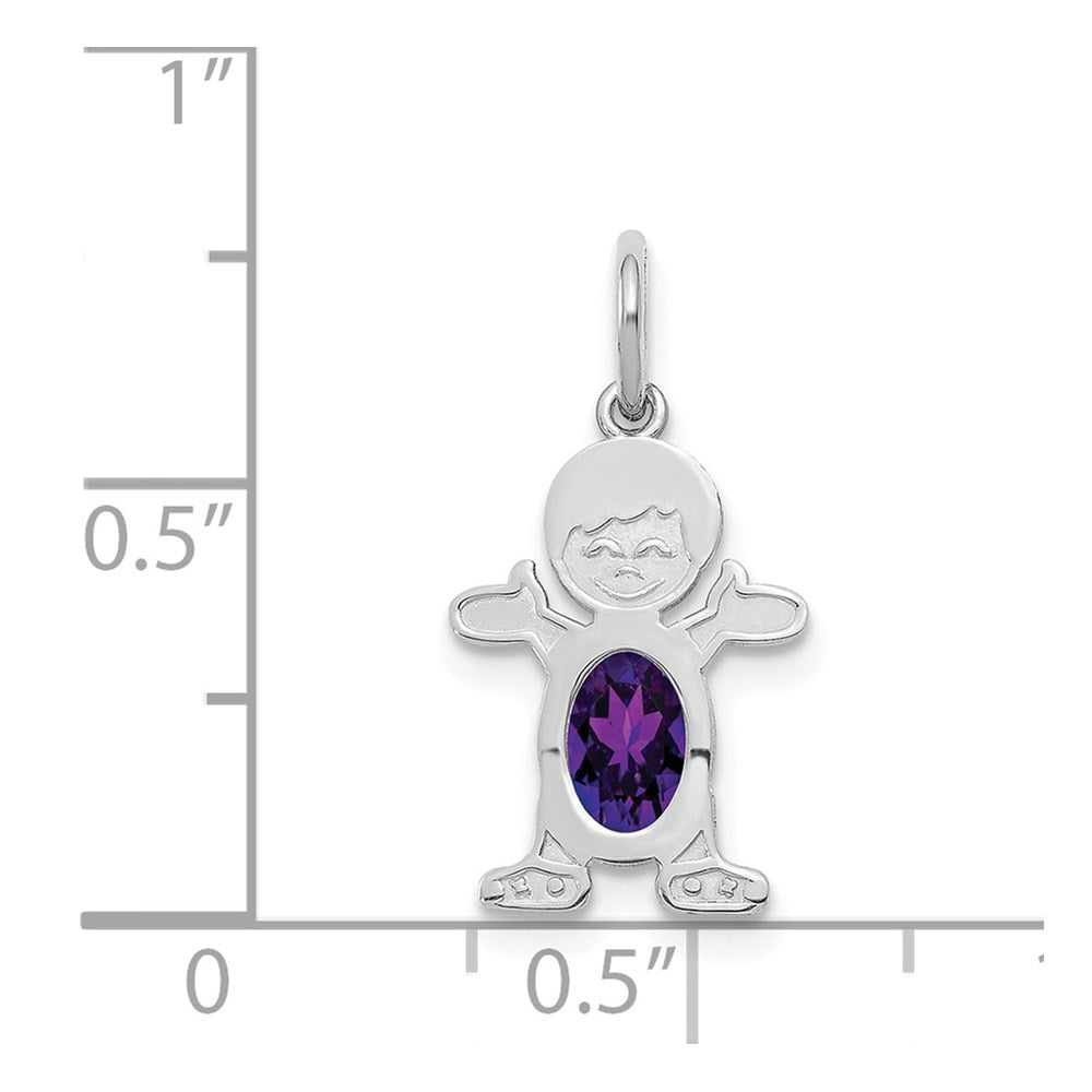 Birthstone Boy Charms
