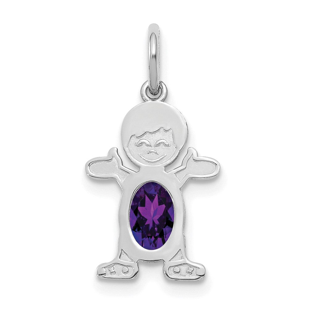 Birthstone Boy Charms