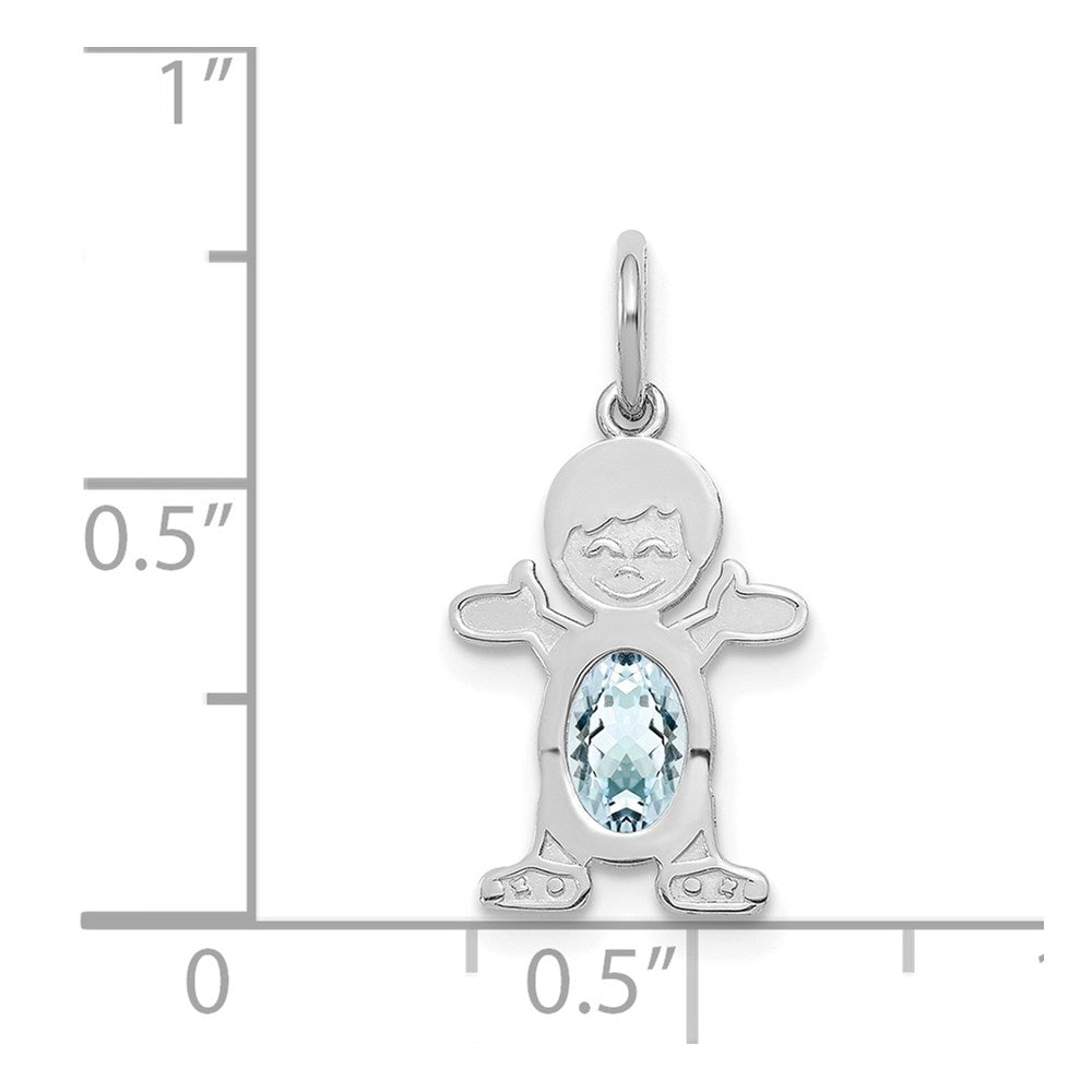 Birthstone Boy Charms