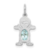 Birthstone Boy Charms