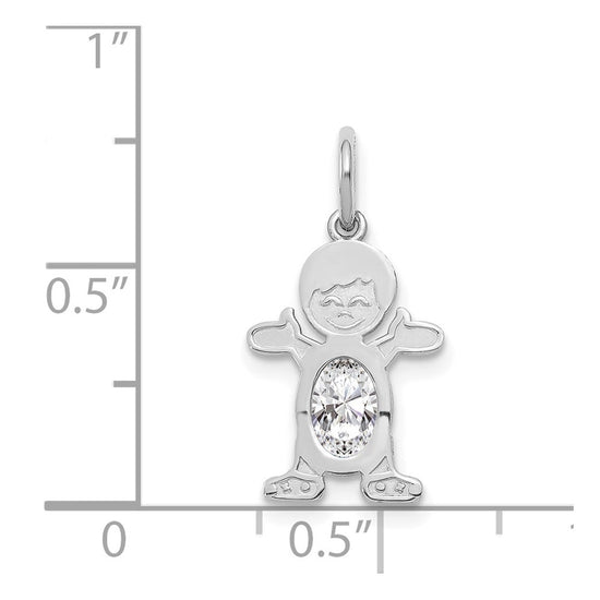 Birthstone Boy Charms