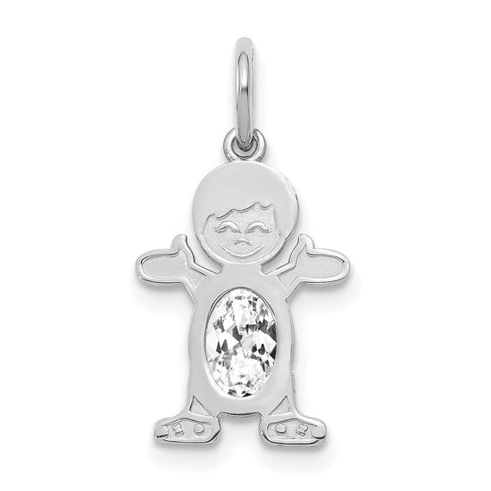 Birthstone Boy Charms