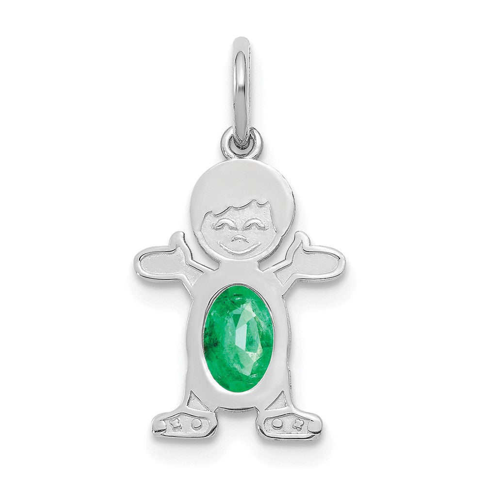 Birthstone Boy Charms