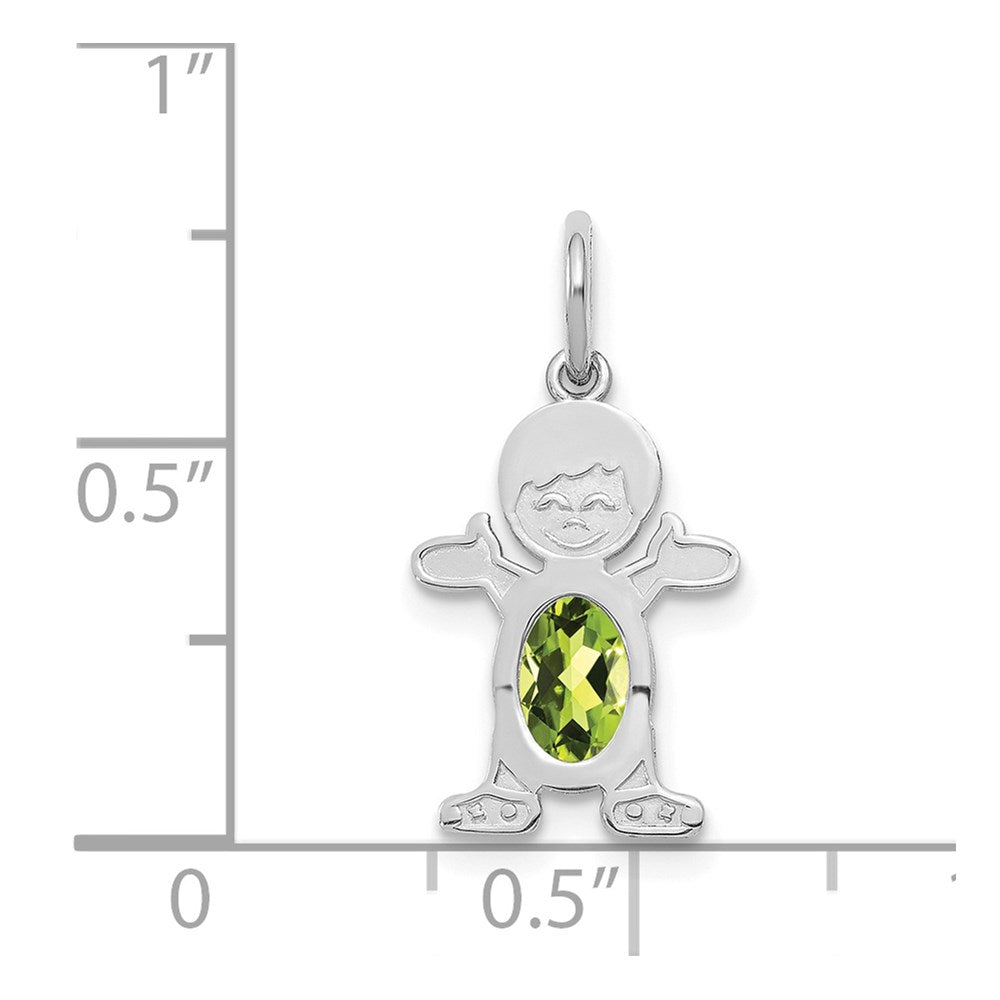 Birthstone Boy Charms