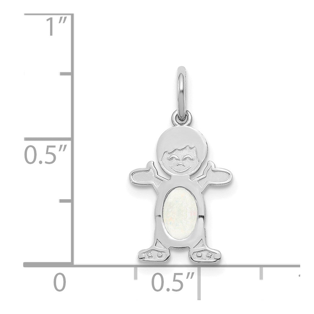 Birthstone Boy Charms
