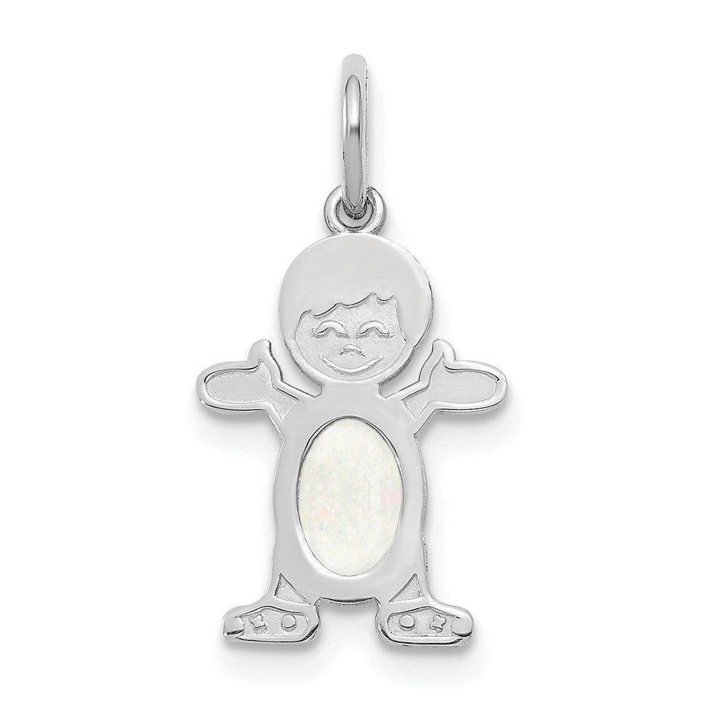Birthstone Boy Charms