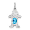 Birthstone Boy Charms