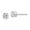 Gold CZ Stud Earrings
