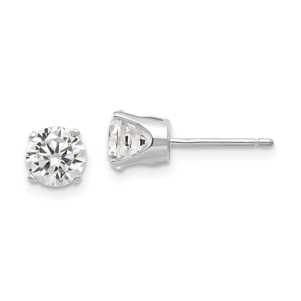 Gold CZ Stud Earrings