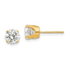 Gold CZ Stud Earrings