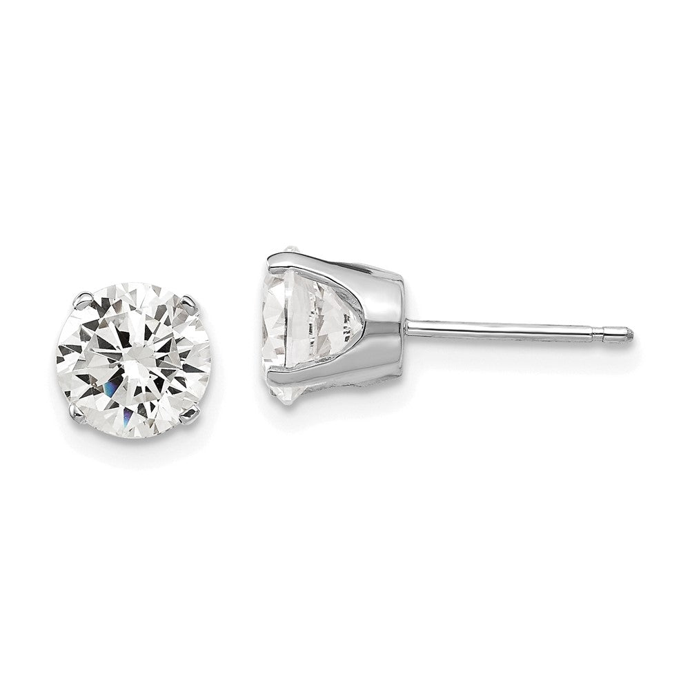 Gold CZ Stud Earrings