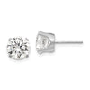 Gold CZ Stud Earrings