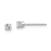 Gold CZ Stud Earrings