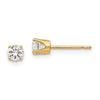 Gold CZ Stud Earrings