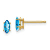 14k Marquise Gemstone earrings
