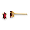 14k Marquise Gemstone earrings