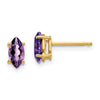 14k Marquise Gemstone earrings