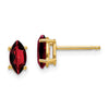 14k Marquise Gemstone earrings