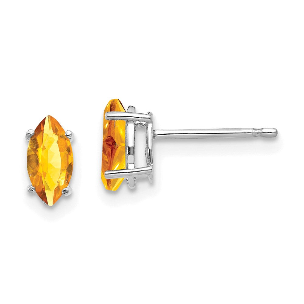 14k Marquise Gemstone earrings