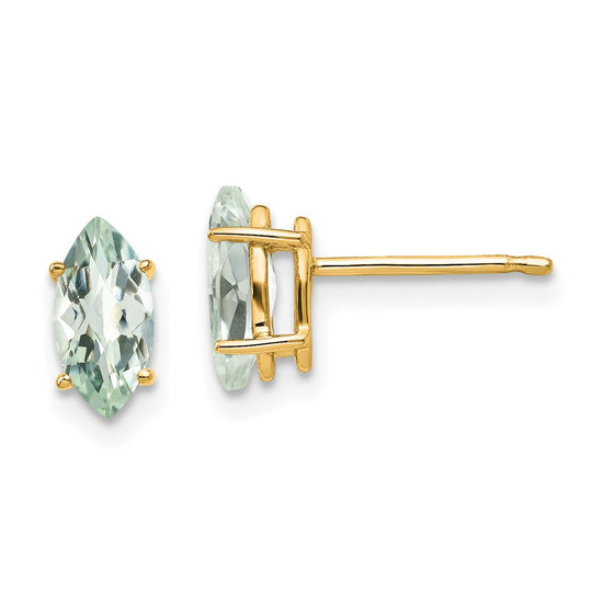 14k Marquise Gemstone earrings