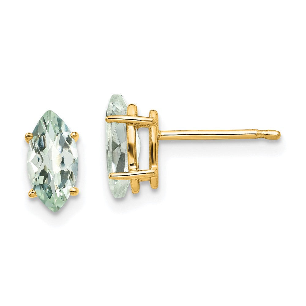 14k Marquise Gemstone earrings