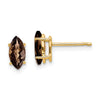 14k Marquise Gemstone earrings