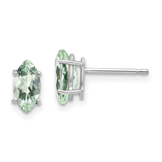 14k Marquise Gemstone earrings