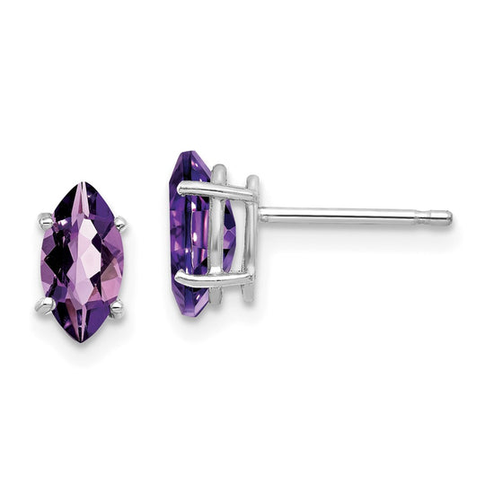 14k Marquise Gemstone earrings