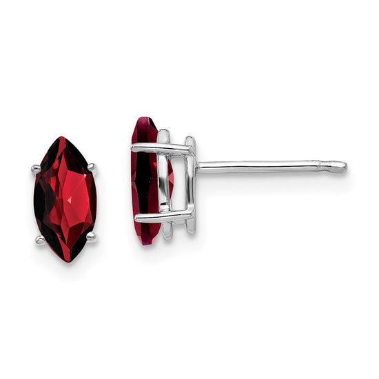 14k Marquise Gemstone earrings