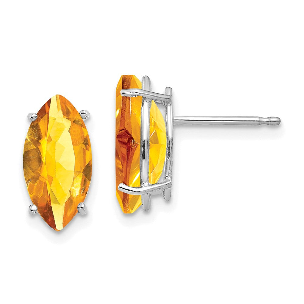 14k Marquise Gemstone earrings