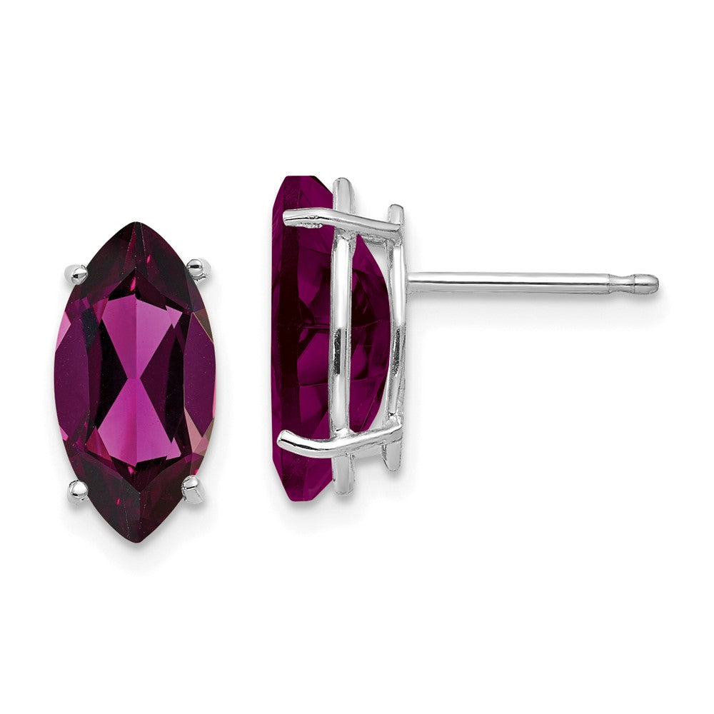 14k Marquise Gemstone earrings