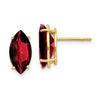 14k Marquise Gemstone earrings