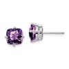14k Cushion Gemstone Earring