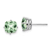 14k Cushion Gemstone Earring