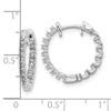 Gold Diamond Hinged Hoop Earrings