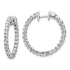 Gold Diamond Hinged Hoop Earrings