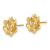 14k 1/15 carat Lab Grown Diamond VS/SI+ G+ Flower Post Earrings