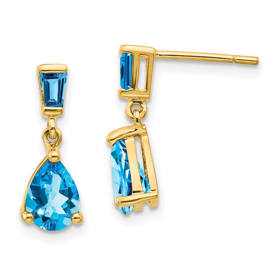 Gemstone Dangle Earrings