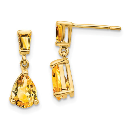 Gemstone Dangle Earrings
