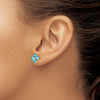 Gemstone Flower Post Earrings