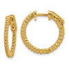 Diamond Hoops with Safety Clasps