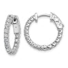 Diamond Hoops with Safety Clasps