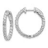 Gold Diamond Hoops with Safety Clasps