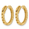True Origin Lab Grown Diamond Round Hoops with Safety Clasps