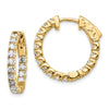 True Origin Lab Grown Diamond Round Hoops with Safety Clasps