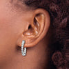 True Origin Lab Grown Diamond Round Hoops with Safety Clasps